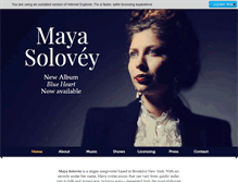 Tablet Screenshot of mayasolovey.com